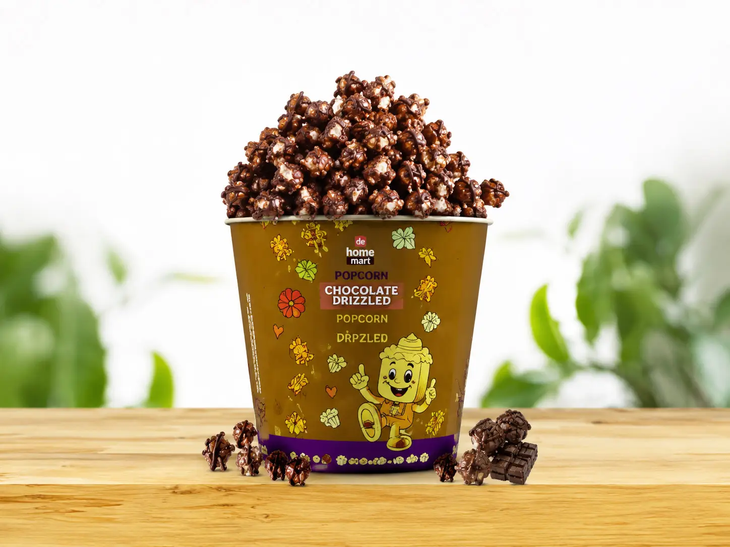 Chocolate Drizzled Popcorn